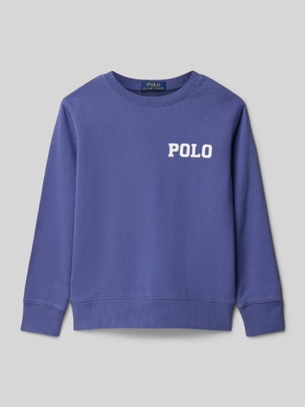 Polo Ralph Lauren Teens Sweatshirt met labelstitching Blauw - 1