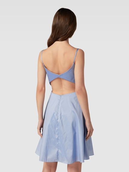 LUXUAR FASHION Sukienka koktajlowa z obszyciem z kamieni stras Jasnoniebieski 5
