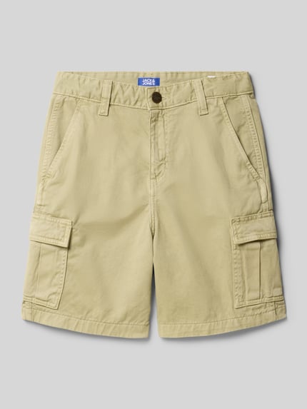 JACK & JONES Szorty cargo o kroju regular fit z wpuszczanymi kieszeniami model ‘KARL’ Camel 1