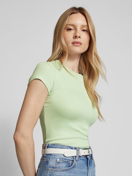 Jake*s Casual T-shirt z okrągłym dekoltem Jasnozielony 3