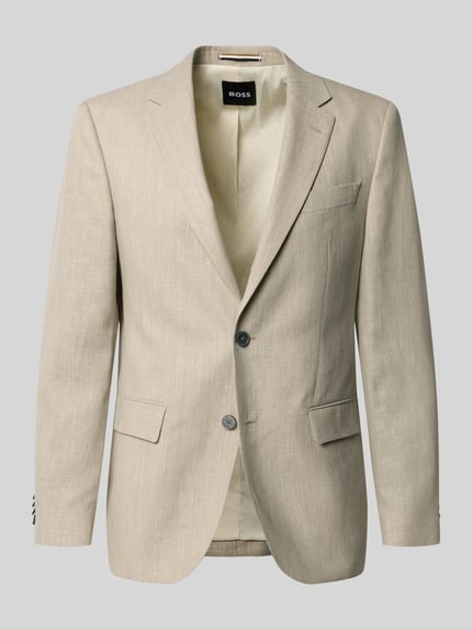 Regular Fit Anzugsakko aus Leinen-Mix Modell 'JASPER' Shop The Look MANNEQUINE