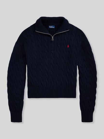 Polo Ralph Lauren Relaxed Fit Troyer aus reiner Baumwolle Marine 2