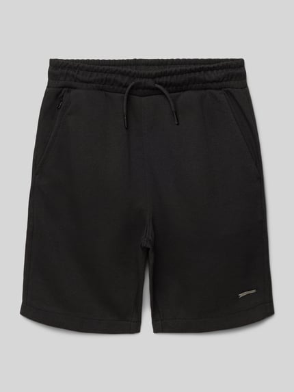 Cars Jeans Sweatshorts met elastische band, model 'PALSY' Zwart - 1