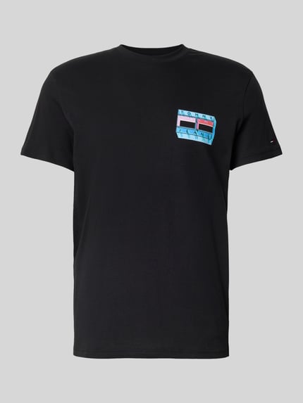 Tommy Jeans Regular Fit T-Shirt aus reiner Baumwolle Black 2