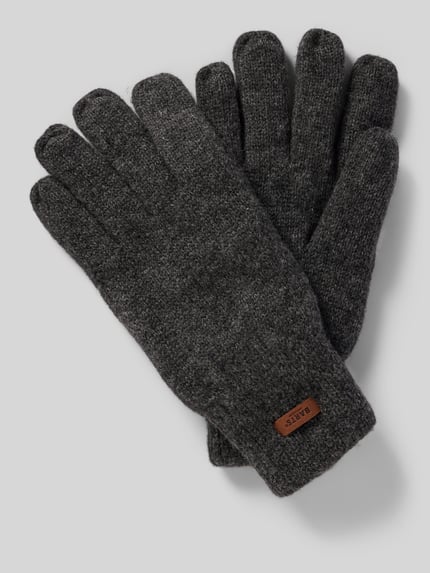 Barts Handschuhe mit Label-Detail Modell 'HAAKON' Anthrazit 1