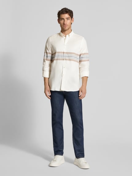 Paul Smith Regular Fit Freizeithemd mit Button-Down-Kragen Weiss 1