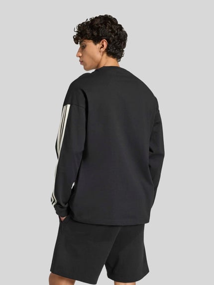 adidas Sportswear Relaxed Fit Langarmshirt aus reiner Baumwolle Black 5