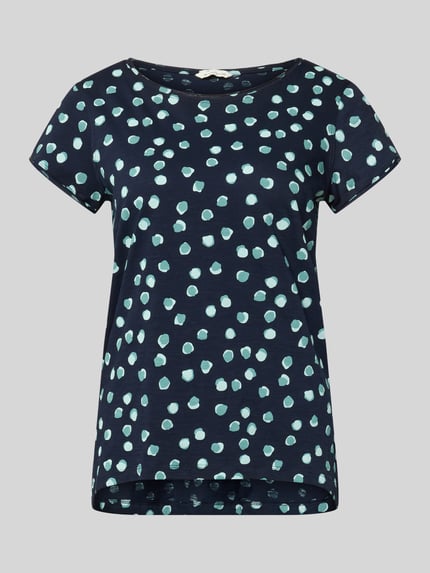Tom Tailor Regular Fit T-Shirt aus reiner Baumwolle Marine 2