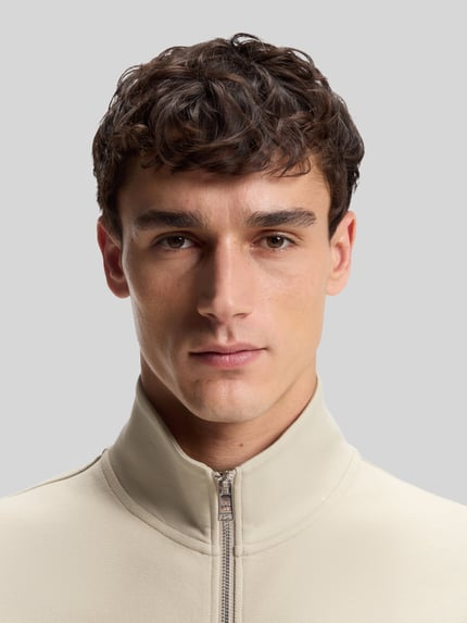 BOSS Regular Fit Sweatjacke aus Baumwoll-Mix Modell 'SHEPHERD 100' Beige 3