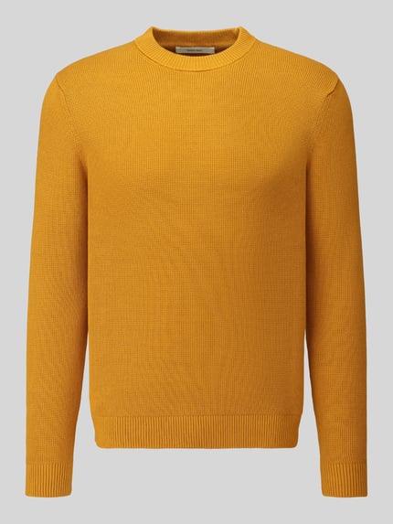 Selected Regular fit pullover van puur katoen model 'DANE' Donkergeel - 2
