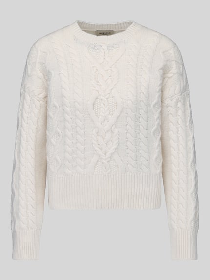 Produktfoto, crèmekleurige regular fit pullover uit pure scheerwol model 'ALBEN' van Weekend Max Mara, Dames pullover