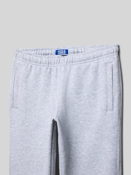 JACK & JONES Regular Fit Sweatpants mit elastischem Bund Hellgrau Melange 2