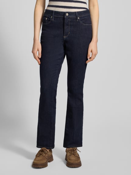 s.Oliver RED LABEL Bootcut jeans van katoenmix Donkerblauw - 4
