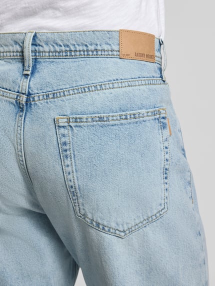 Antony Morato Straight Fit Jeans mit Logo-Applikation Hellblau 3