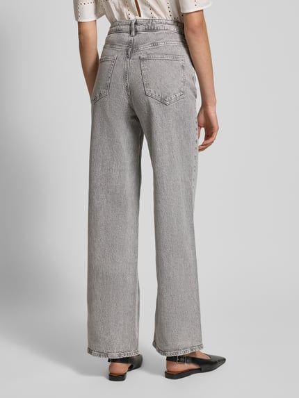 VILA Jeans met 5-pocketmodel, model 'FREYA' Lichtgrijs - 5
