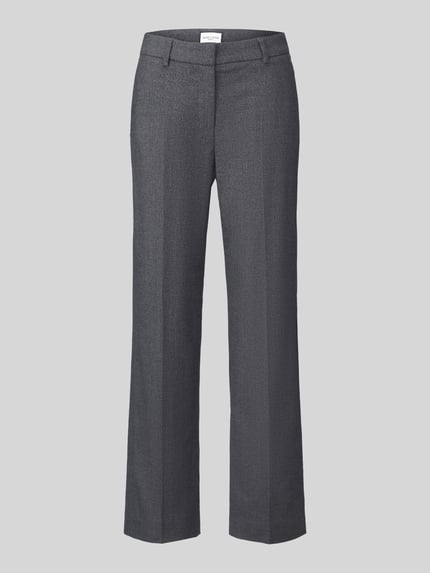 SEDUCTIVE regular fit chino van wolmix met viscose, model 'LUCA' Donkergrijs gemêleerd - 2