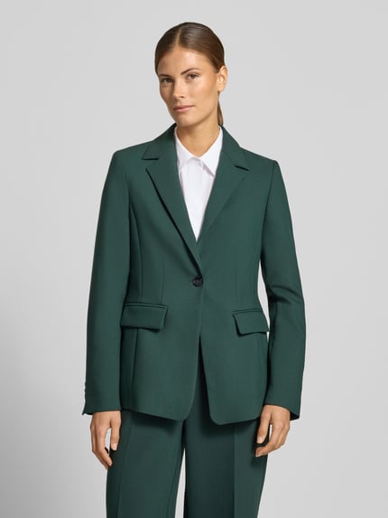 MORE & MORE żakiet o kroju slim fit z kieszeniami z patką Butelkowy zielony 4