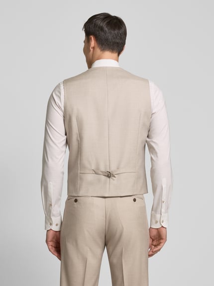 Christian Berg Men Weste mit Leistentaschen Beige 5
