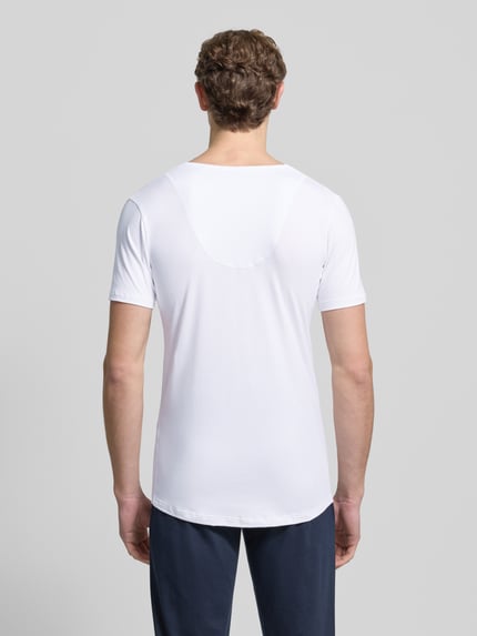 Mey Slim Fit T-Shirt mit V-Ausschnitt Serie 'DRY COTTON FUNCTIONAL' Modell 'DAS DRUNTERHEMD' Weiss 5