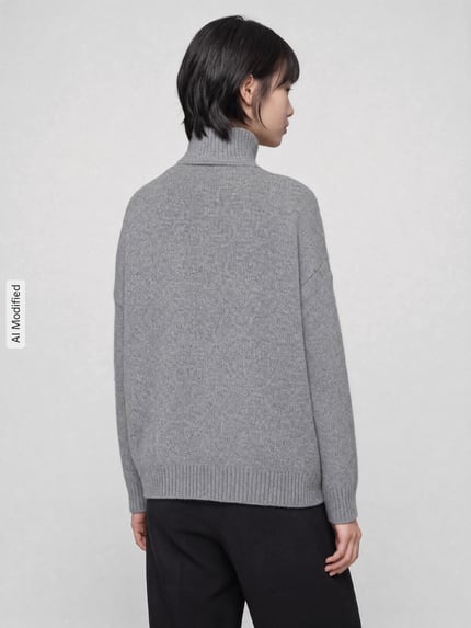 Weekend Max Mara Loose fit pullover van pure wol model 'BORGIA' Donkergrijs - 5