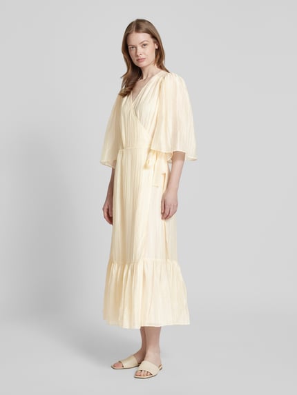 STELLA NOVA Maxi-jurk in wikkellook Beige - 1