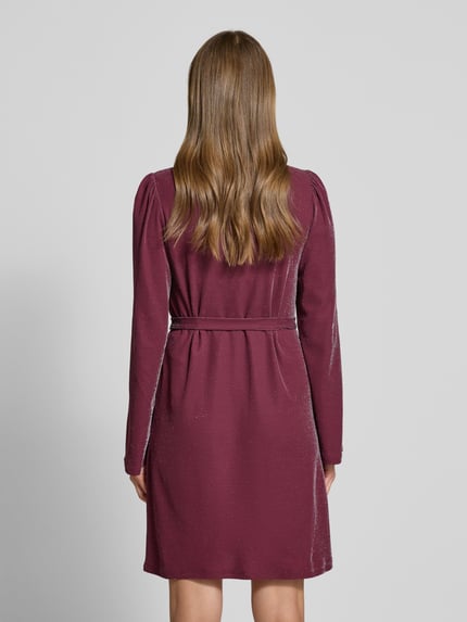 VILA Mini-jurk met boothals, model 'ELEINAS' Prune - 5