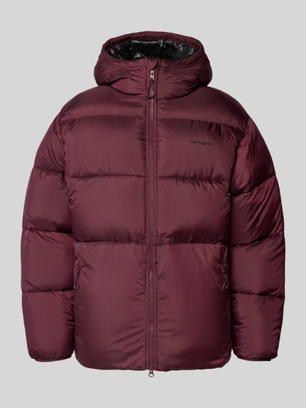 Carhartt Work In Progress Puffer Jacket mit Kapuze Dunkelrot 2