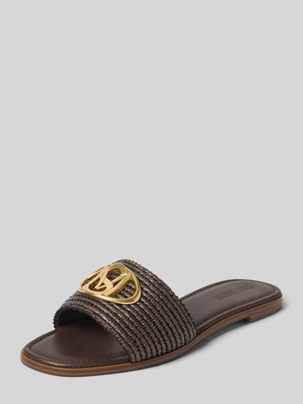Steve Madden Instappers met logodetail model 'Kora' Donkerbruin - 1