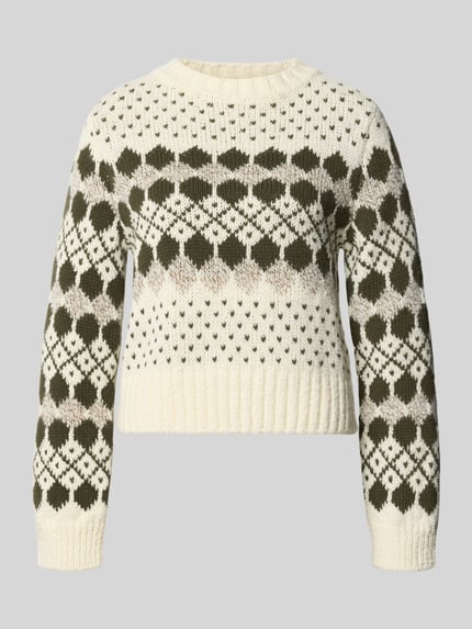 Weekend Max Mara Pullover mit gerippten Abschlüssen Modell 'WKDRANCH' Offwhite 2