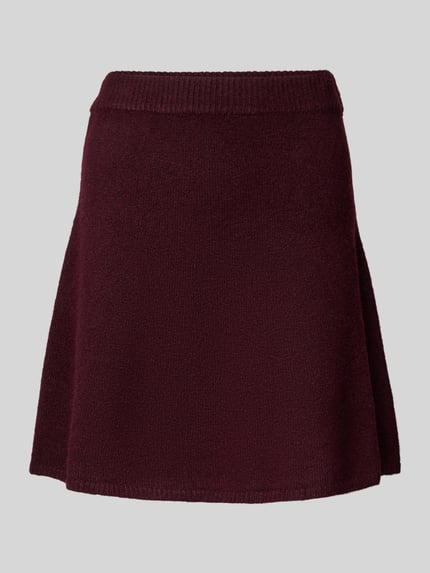 Neo Noir Minirock mit Woll-Anteil Modell 'Gisa' Bordeaux 2