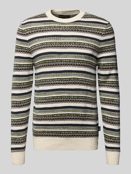 Loose Fit Strickpullover aus reiner Baumwolle Shop The Look MANNEQUINE