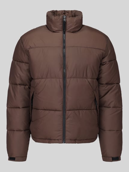 ONLY & SONS Regular Fit Steppjacke mit hohem Stehkragen Modell 'ONSMAVERICK' Dunkelbraun 2