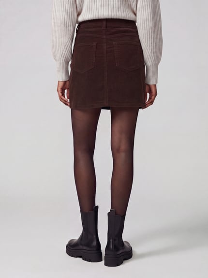ONLY Minirock mit aufgesetzten Taschen Mittelbraun 5