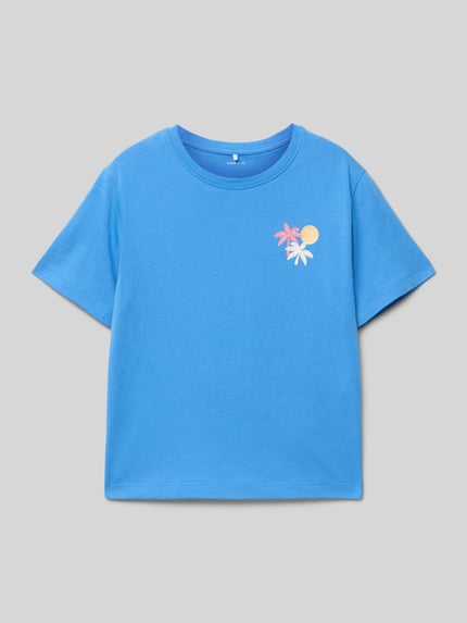 NAME IT T-Shirt mit Motiv-Print Modell 'JASSA' Hellblau 1