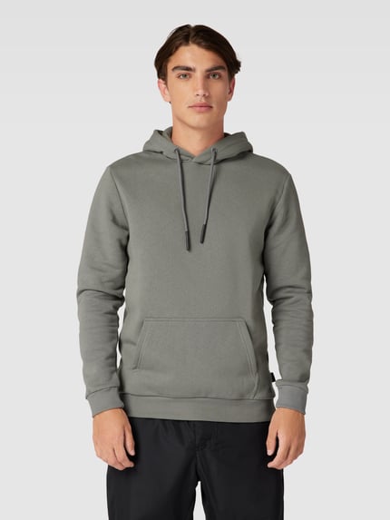 ONLY & SONS Regular fit hoodie van katoenmix, model 'CERES' Lichtgrijs - 4