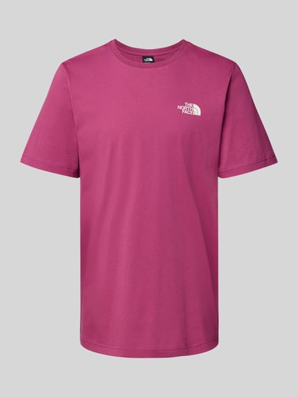 The North Face T-Shirt mit Label-Print Bordeaux 2