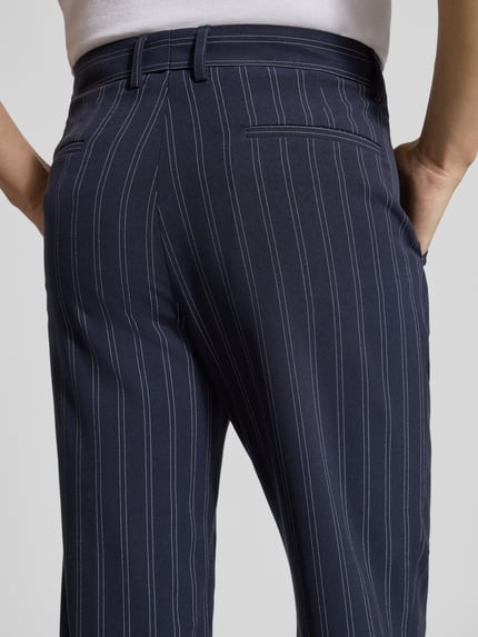 Lindbergh Broek met streepmotief Donkerblauw - 3