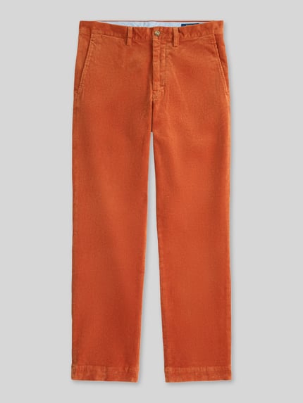 Polo Ralph Lauren Spodnie sztruksowe o kroju straight fit z mieszanki bawełny Pomarańczowy 2