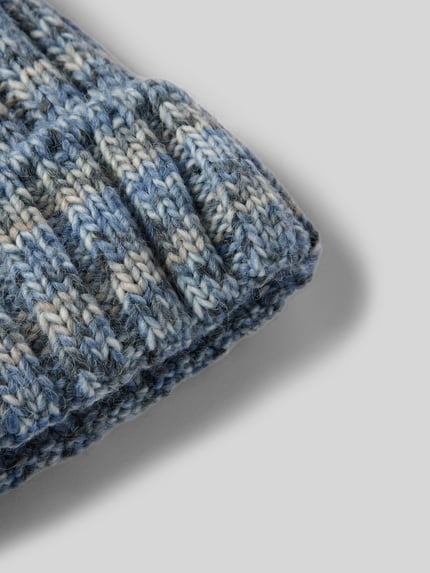Kurt Beines Gebreide muts met wol en pompon Blauw - 2
