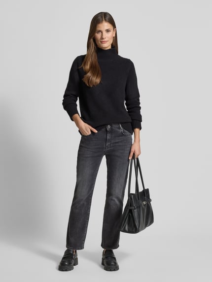 Weekend Max Mara Bootcut-Jeans aus Baumwoll-Mix Modell 'RAPALLO' Black 1