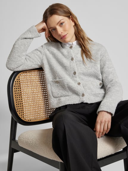 Rich & Royal Cardigan mit Woll-Anteil Mittelgrau 3