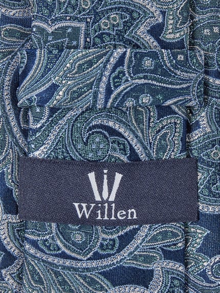 Produktfoto, Krawatte aus Seide im Allover-Look (7 cm) von Willen, heren stropdas van zuiver zijde, klassiek model, all-over look, labeldetail, breedte 7 cm