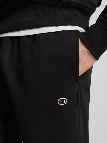 Champion Regular Fit Sweatpants mit Logo-Stitching Black 3