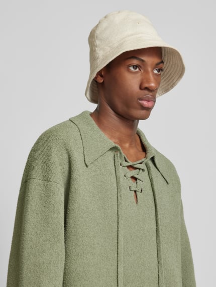 Nanushka Sweter o kroju oversized z froty Zielony 3