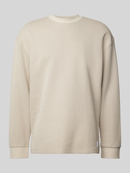 HUGO Blue Strickpullover mit Stehkragen Offwhite 2