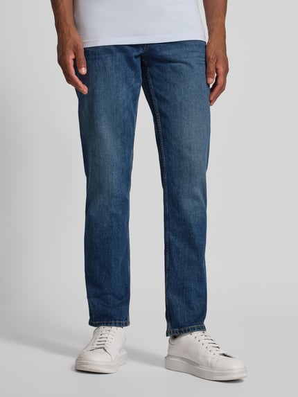 Tommy Hilfiger Jeansy o kroju straight fit z mieszanki bawełny model ‘DENTON’ Jeansowy niebieski 4