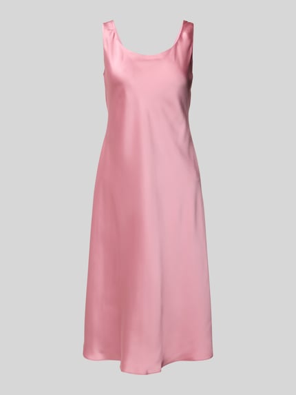 Lauren Ralph Lauren Knielanges Kleid mit Rundhalsausschnitt Modell 'CARESHA' Altrosa 2