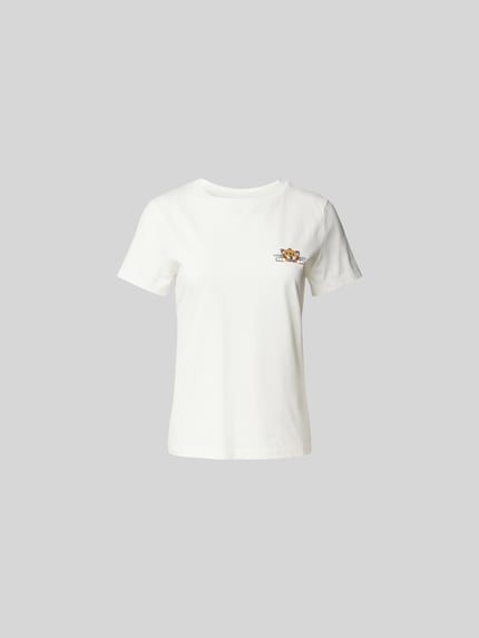 T-shirt met labelprint Shop The Look MANNEQUINE