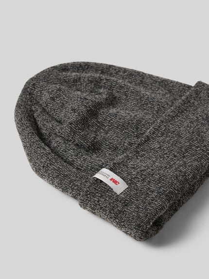 Müller Headwear Beanie mit Label-Detail Anthrazit 2