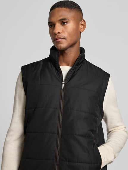 bugatti Regular Fit Steppjacke mit abnehmbaren Ärmeln Black 3